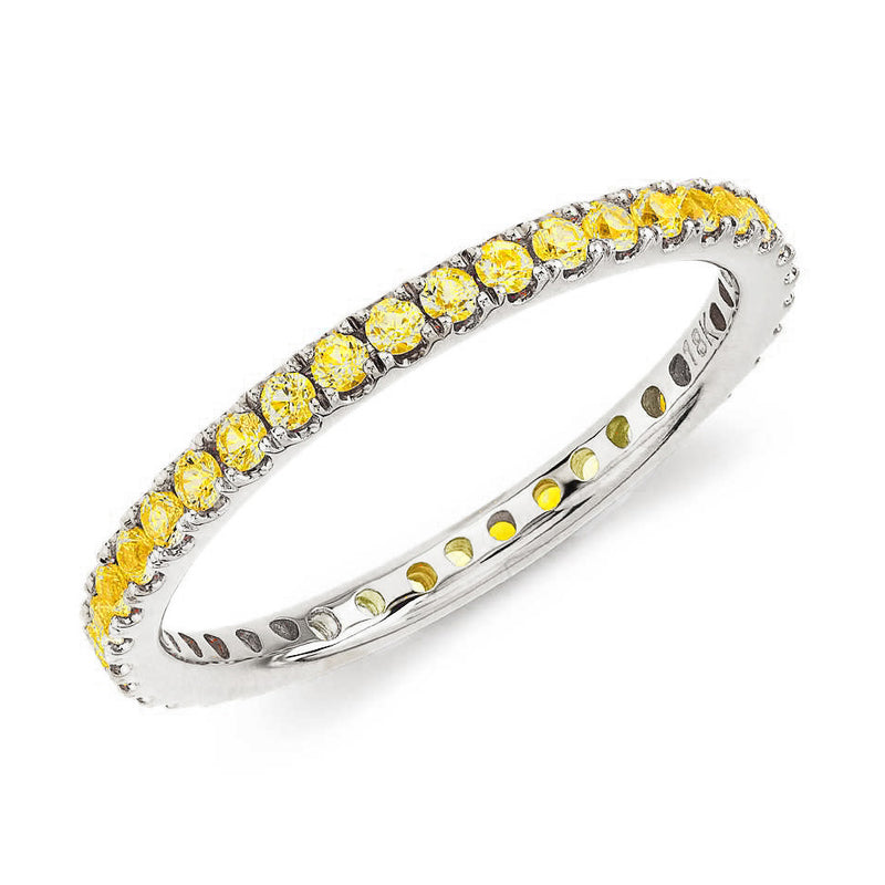 Yellow Sapphire Stackable Band