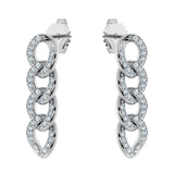Chain Diamond Earrings