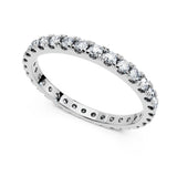 Eternity Ring with Zirconia Cristals, made with 18k rose gold. Perfect for stacking.